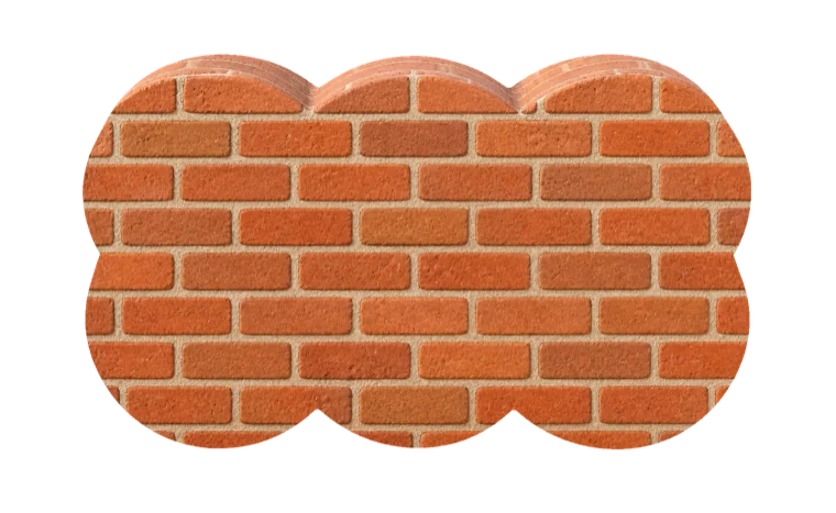 Знак DustNinja из кирпича