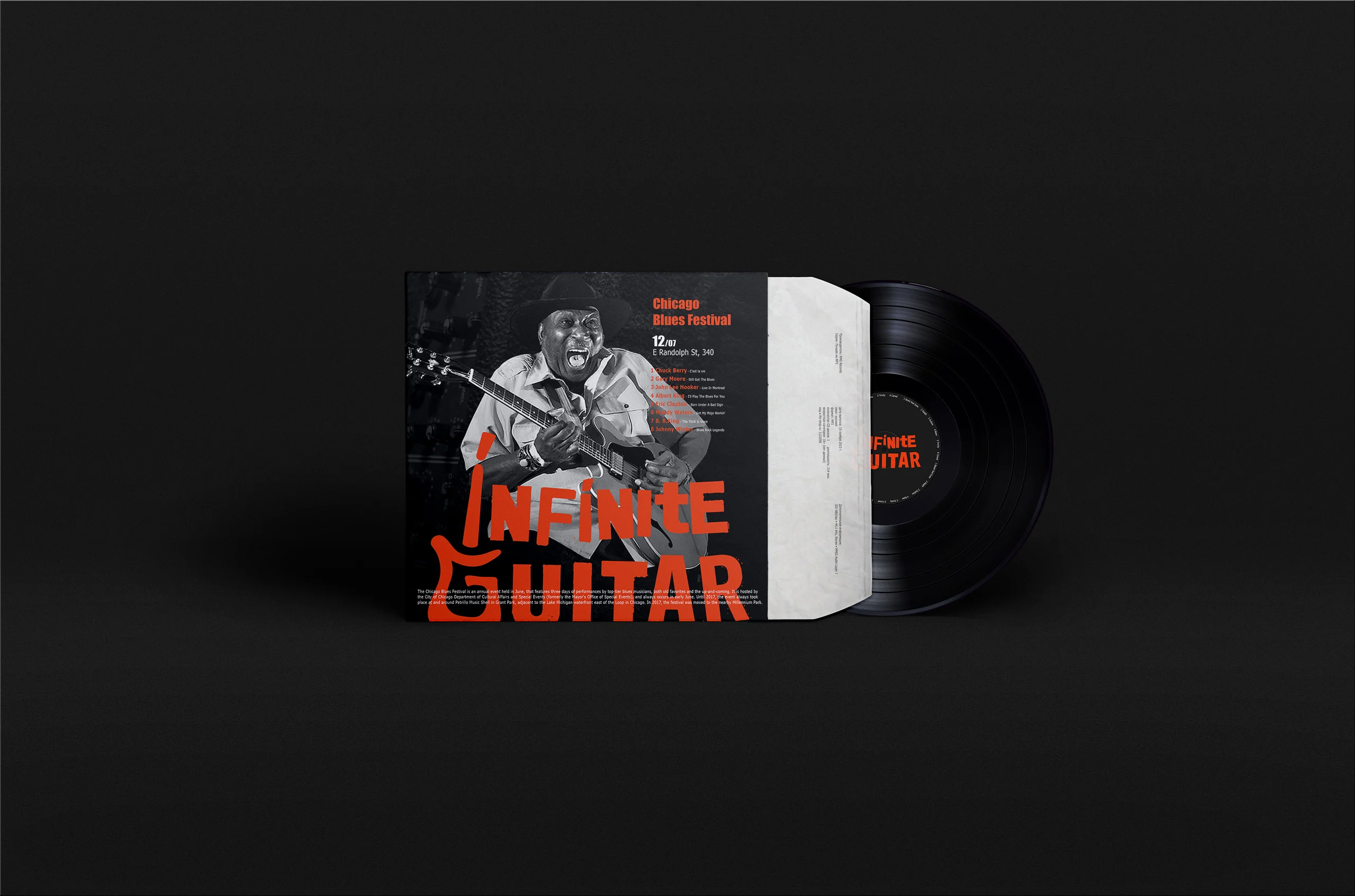 Виниловая пластинка и конверт Infinite Guitar
