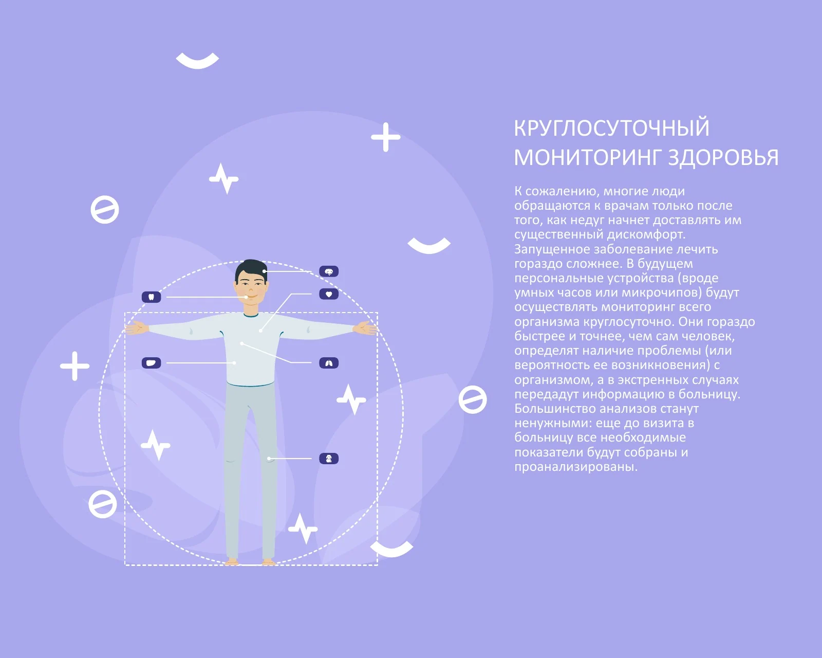 Прогноз о круглосуточном мониторинге здоровья