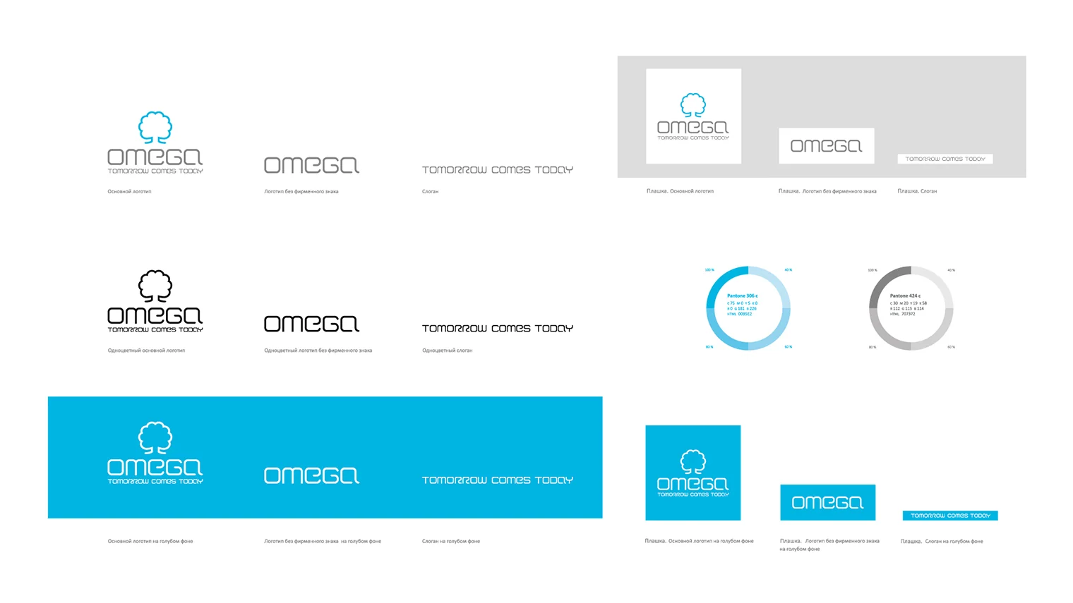 Система логотипов и фирменные цвета OMEGA