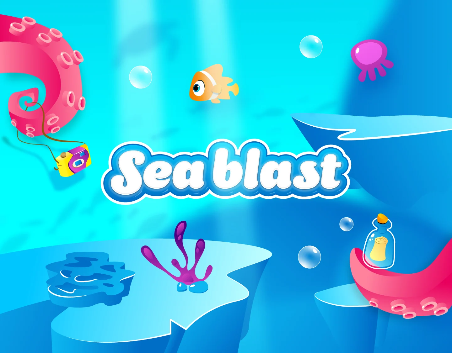 SEA BLAST — морской мир мобильной игры
